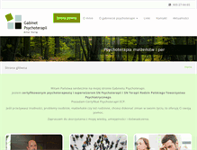 Tablet Screenshot of gabinet-psychoterapia.com
